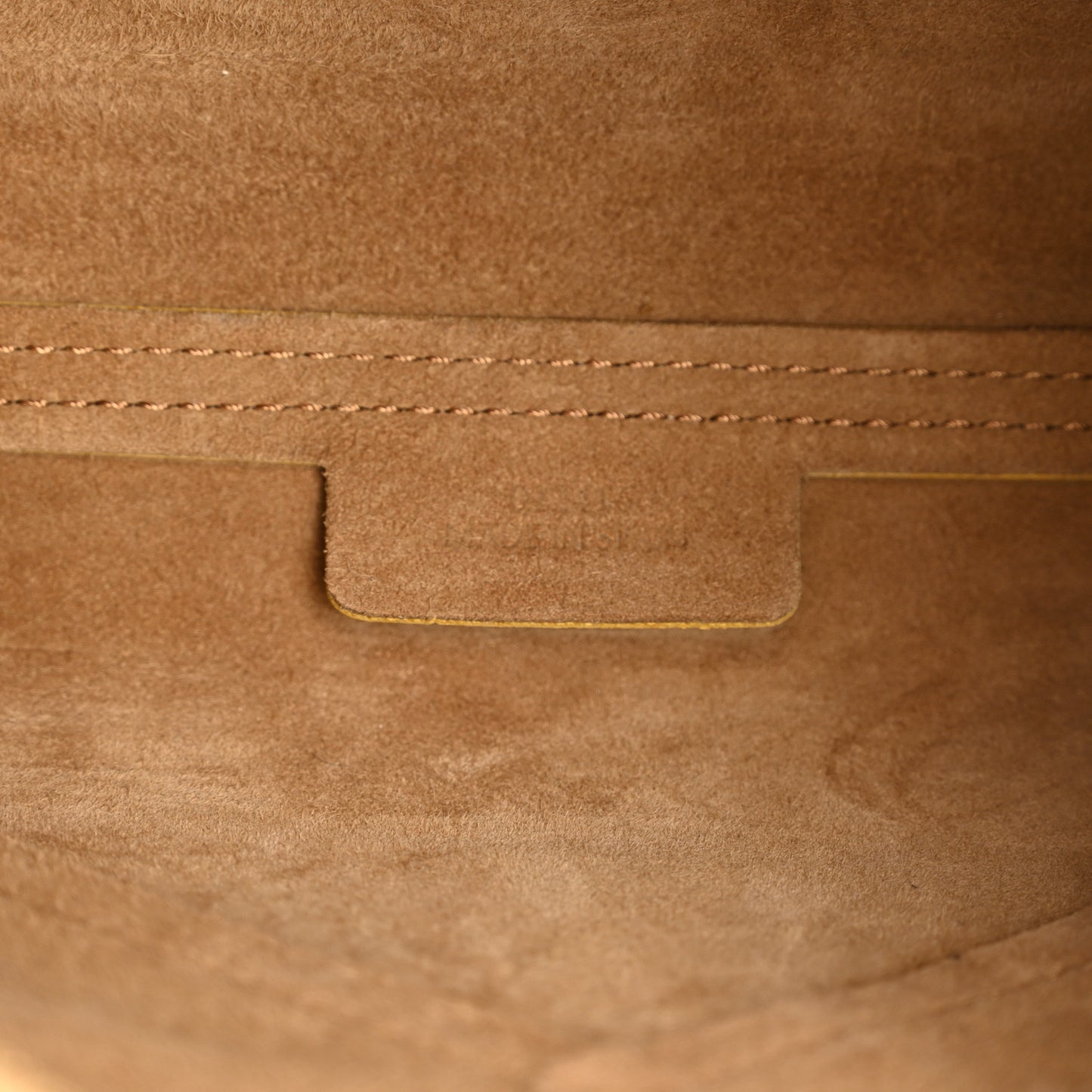 Shiny Calfskin Puzzle Fold Pouch Warm Desert