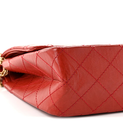 Chanel Aged Calfskin Quilted 2.55 Reissue 226 Flap Red 9 of 10