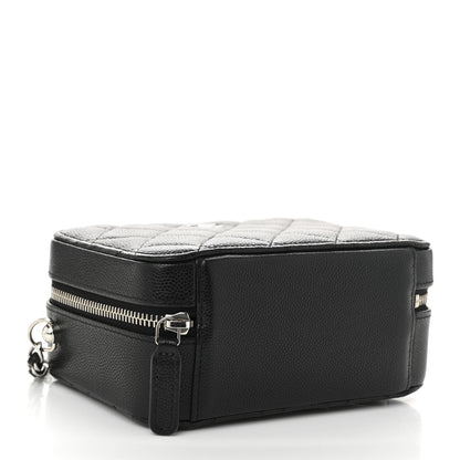 Chanel Caviar Quilted CC Vanity Case With Chain Black 4 of 10