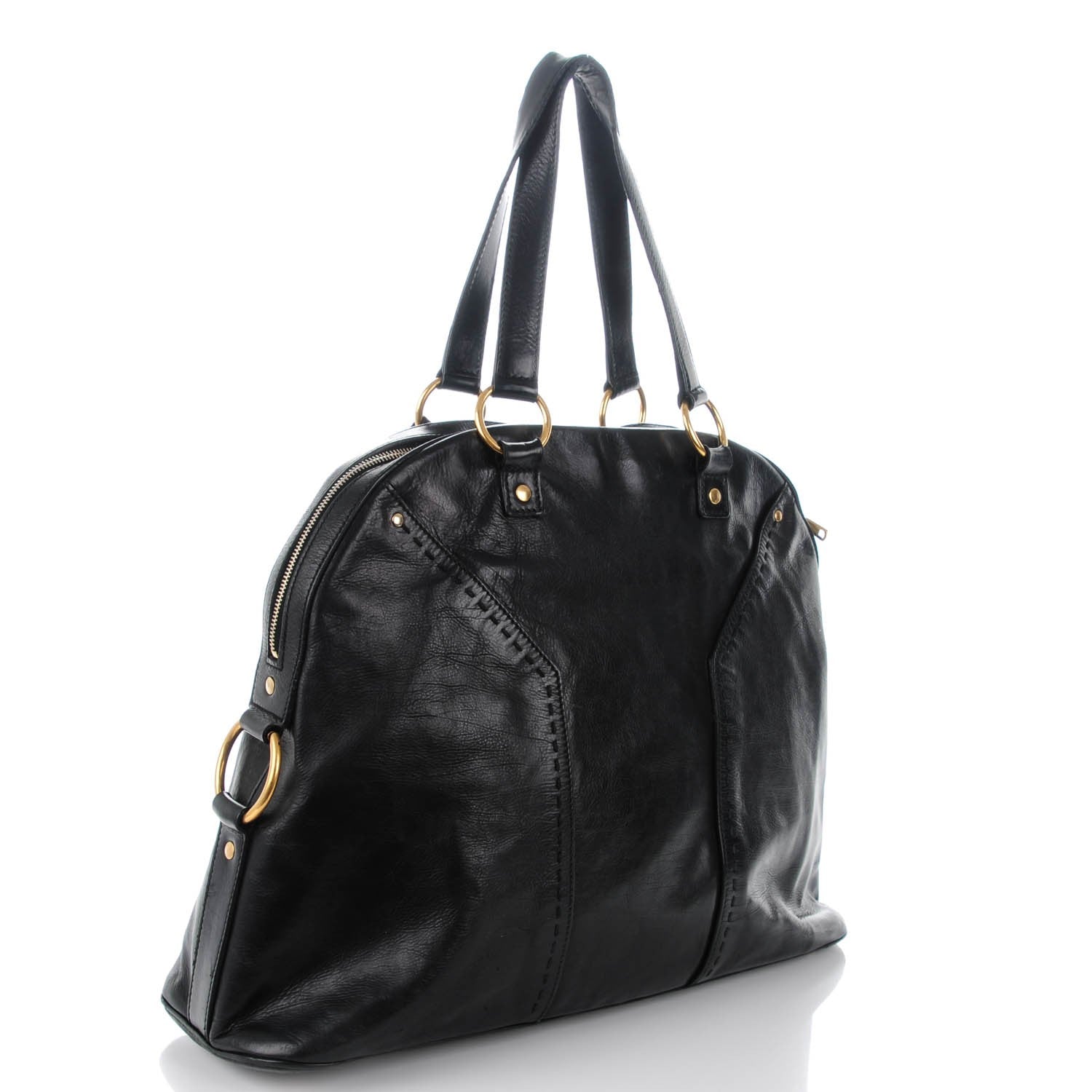 Saint Laurent Calfskin Oversized Muse Black 3 of 8