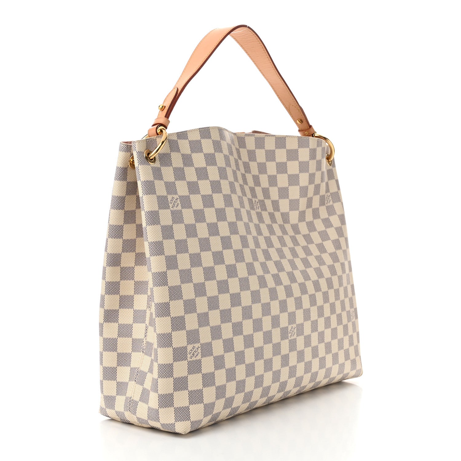 Louis Vuitton Damier Azur Graceful MM Rose Ballerine 3 of 9