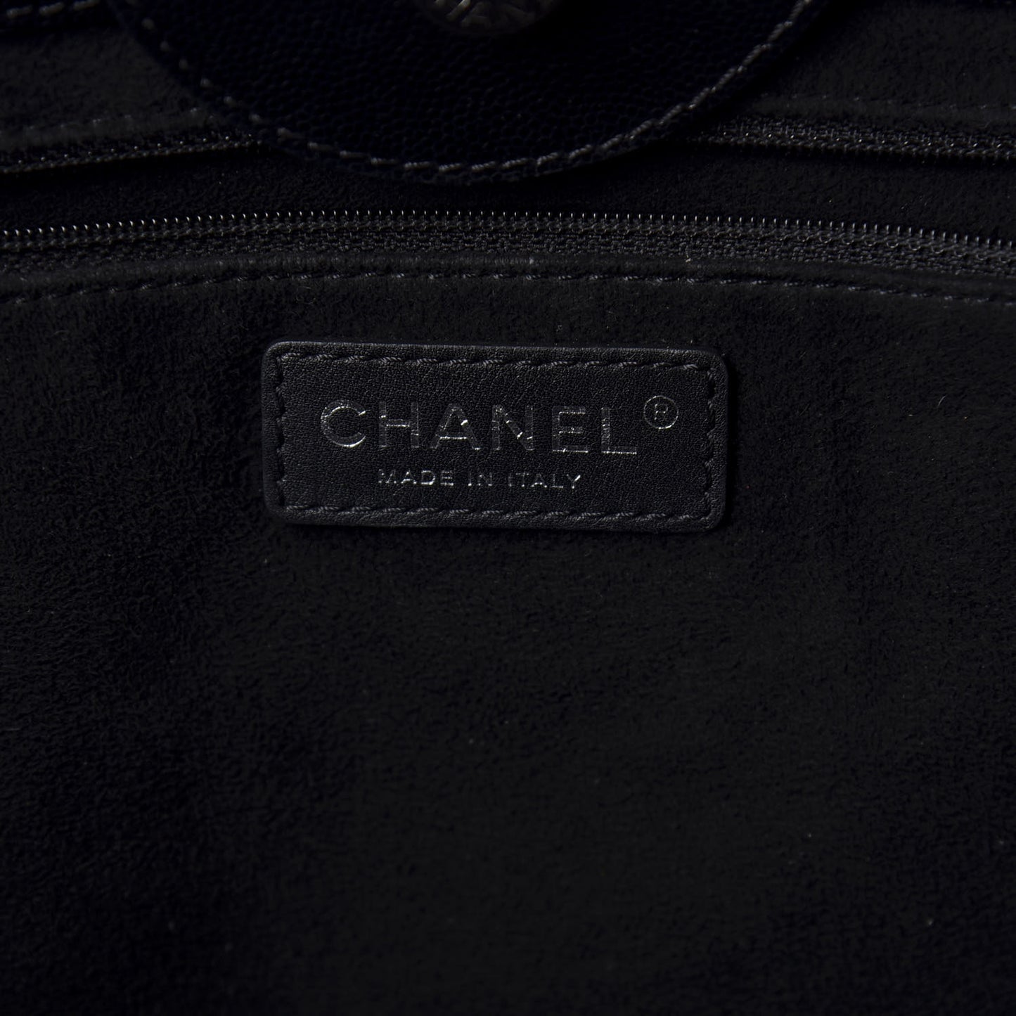Caviar Medium Studded Deauville Tote Black