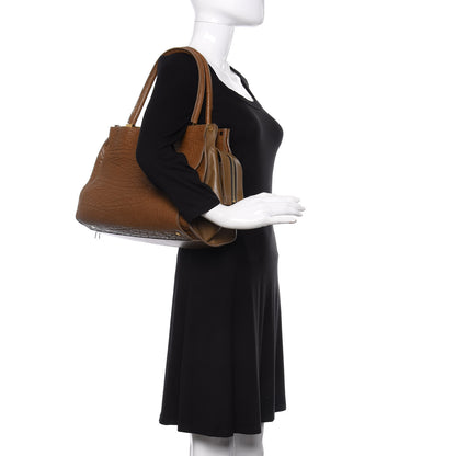 Chloe Pebbled Calfskin Dree Shoulder Bag Nut 2 of 9