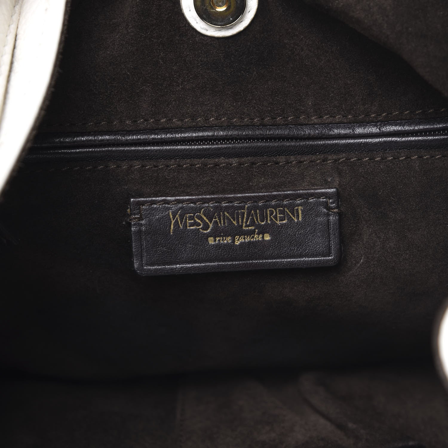 Saint Laurent Calfskin Zip Hobo White 6 of 11