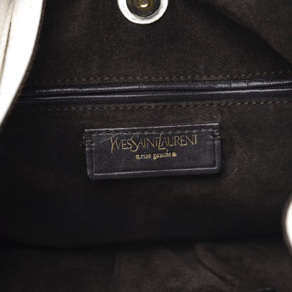 Saint Laurent Calfskin Zip Hobo White 6 of 11