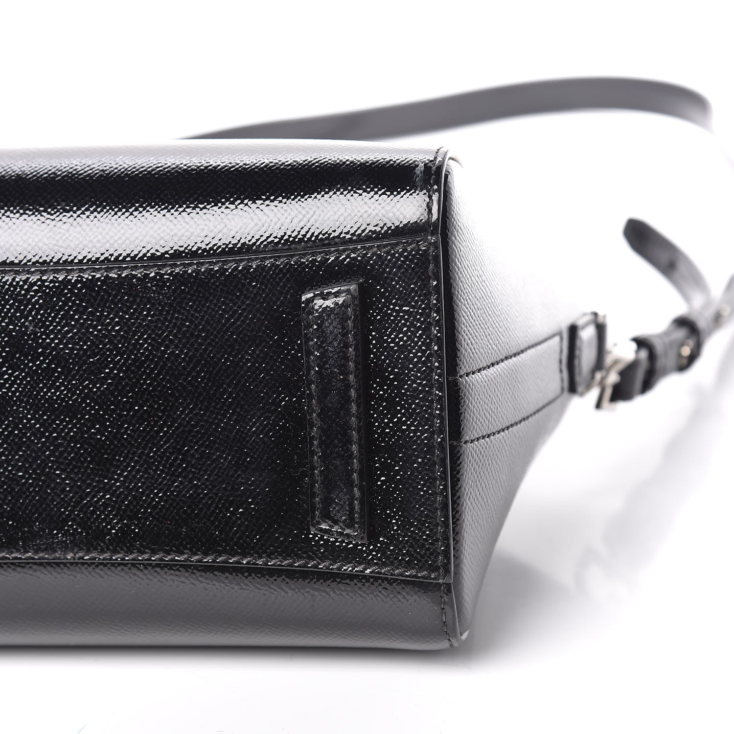 Givenchy Textured Patent Calfskin Mini Antigona Black 6 of 10