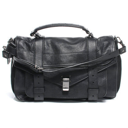 Proenza Schouler Lambskin PS1 Medium Satchel Black 1 of 7
