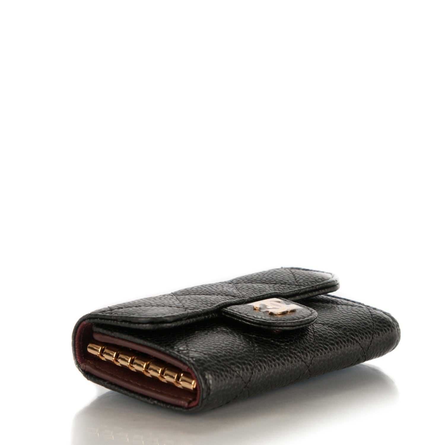 Chanel Caviar Quilted 6 Key Holder Black 4 of 8