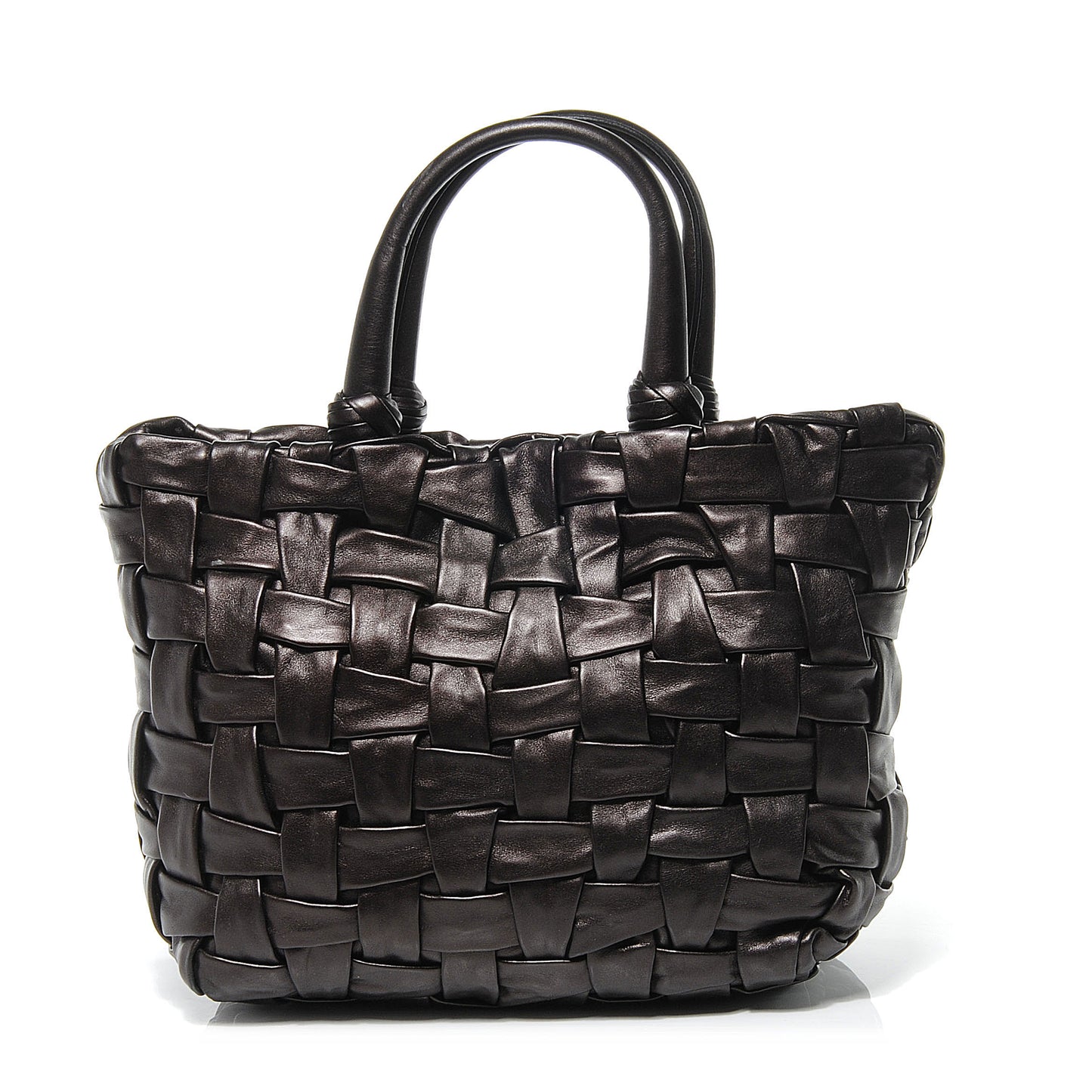 Vitello Mordore Woven Tote Cacao
