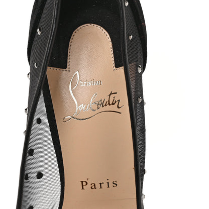 Christian Louboutin Veau Velours Crystal Strass Follies 100 Pumps 38 Black 7 of 8