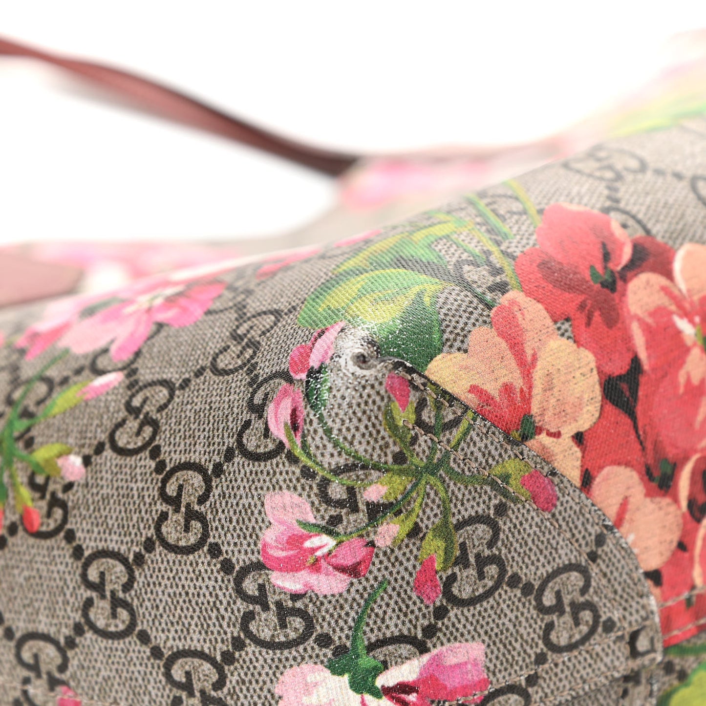 GG Supreme Monogram Blooms Medium Reversible Tote Beige Multicolor Dry Rose