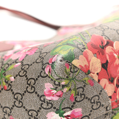 Gucci GG Supreme Monogram Blooms Medium Reversible Tote Beige Multicolor Dry Rose 16 of 21
