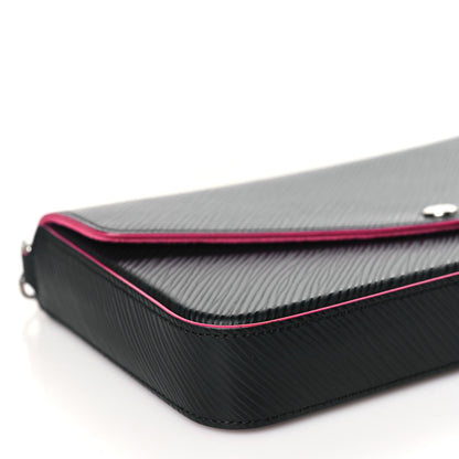 Louis Vuitton Epi Pochette Felicie Black Hot Pink 9 of 10