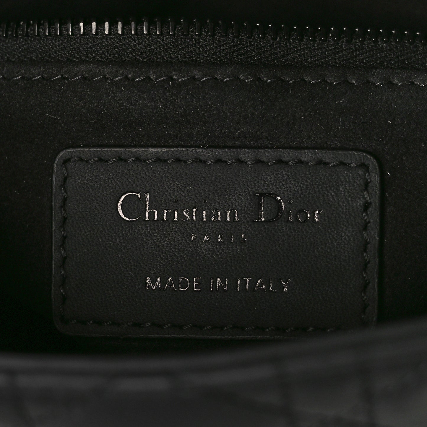 Ultra Matte Calfskin Cannage Mini Lady Dior Black
