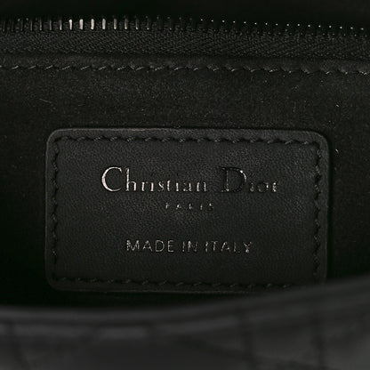 Christian Dior Ultra Matte Calfskin Cannage Mini Lady Dior Black 6 of 8