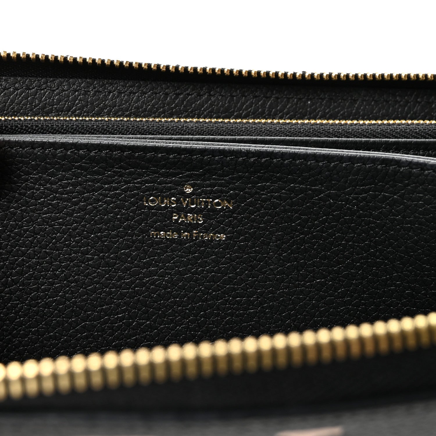 Louis Vuitton Empreinte Monogram Giant Zippy Wallet Black Beige 6 of 7