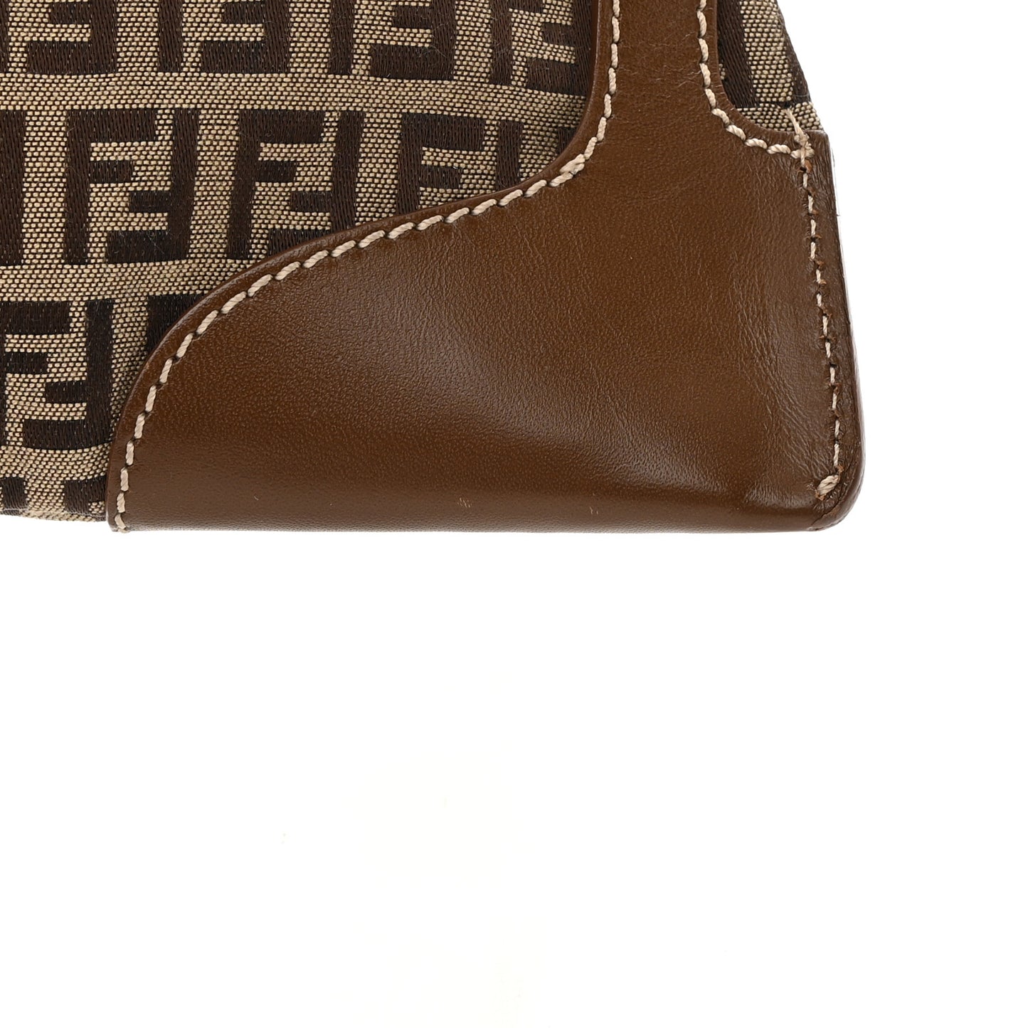 Zucchino Cuoio Small Chef Pocket Shoulder Bag Mogano Panna Fango
