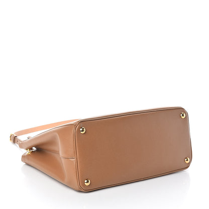 Prada Saffiano Medium Galleria Double Zip Tote Caramel 4 of 11