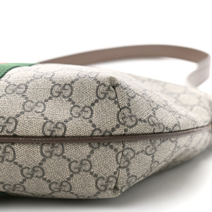 Gucci GG Supreme Monogram Web Small Ophidia Half Moon Hobo Brown 9 of 11