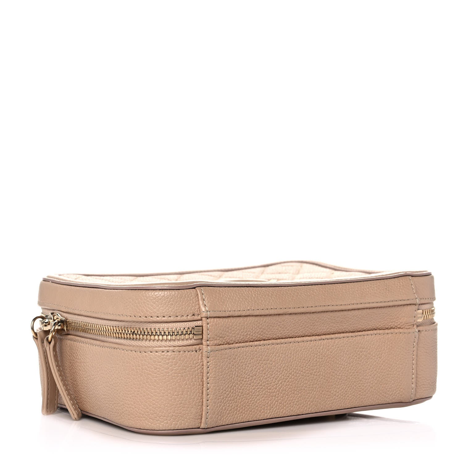 Chanel Caviar Quilted Medium CC Filigree Vanity Case Beige 4 of 10
