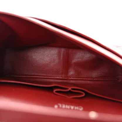 Chanel Caviar Quilted Jumbo Double Flap Dark Red 5 of 14