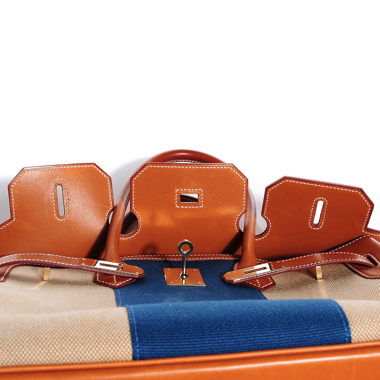 Hermes Toile Natural Barenia Flag Birkin 35 3 of 30