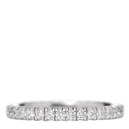 Cartier 18K White Gold Diamond 2mm Etincelle de Wedding Band Ring 47 4 3 of 5
