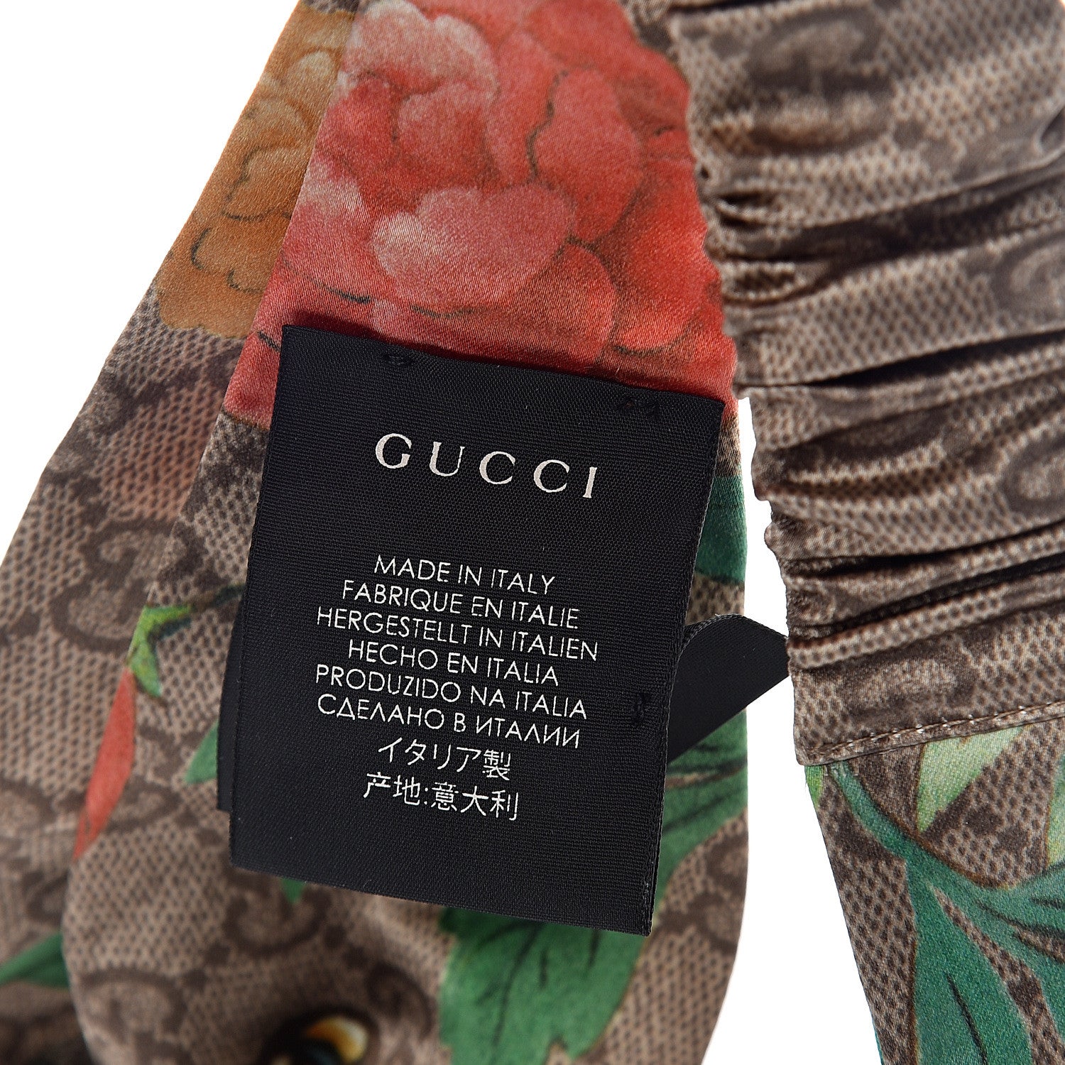 Gucci Silk Monogram Tian Print Tiana Duchesse Headband 3 of 4