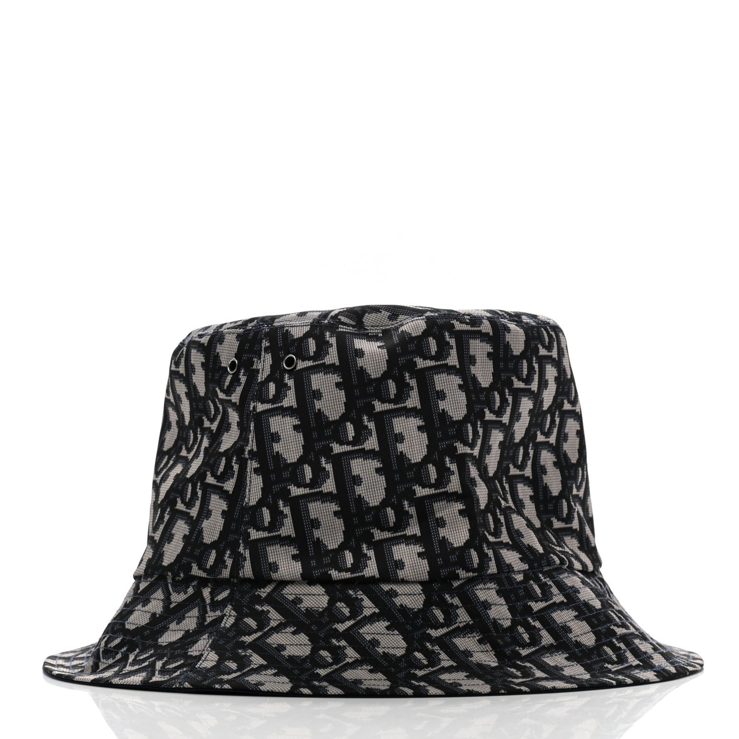 Polyester Cotton Oblique Teddy-D Brim Bucket Hat 58 Black