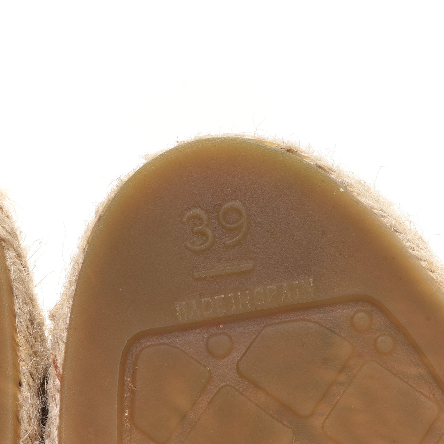 Lambskin CC Espadrilles 39 Beige Black