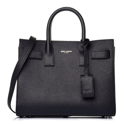 Saint Laurent Grained Calfskin Nano Sac De Jour Black 1 of 9