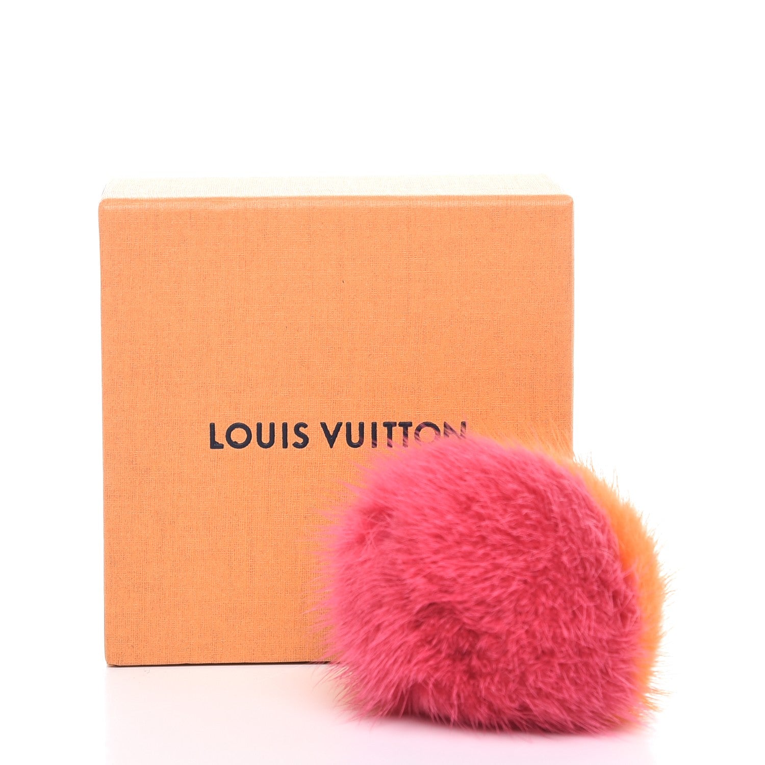 Louis Vuitton Mink Fluo Bubble Bag Charm Key Holder Orange 5 of 5