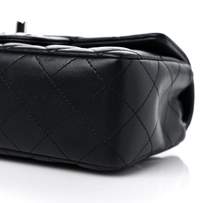 Chanel Lambskin Quilted Mini Rectangular Flap Black 9 of 11