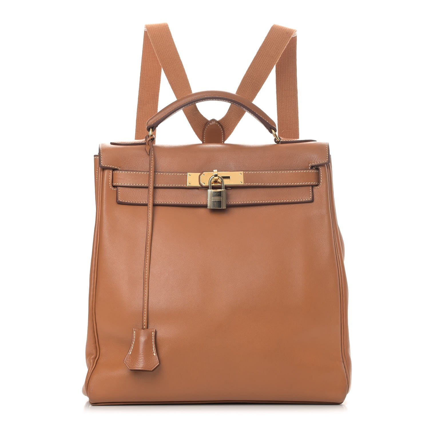 Hermes Togo Kelly Ado Backpack Gold 1 of 13
