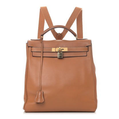 Hermes Togo Kelly Ado Backpack Gold 1 of 13