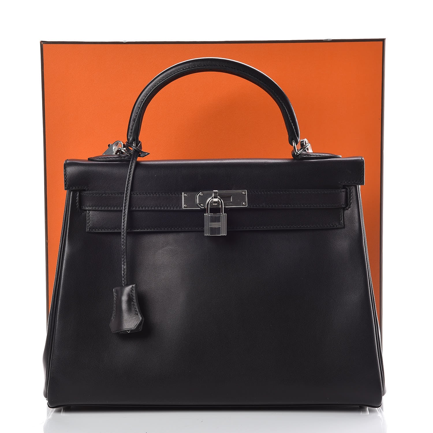 Hermes Evercalf Kelly Retourne 32 Black 42 of 42
