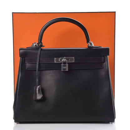 Hermes Evercalf Kelly Retourne 32 Black 42 of 42