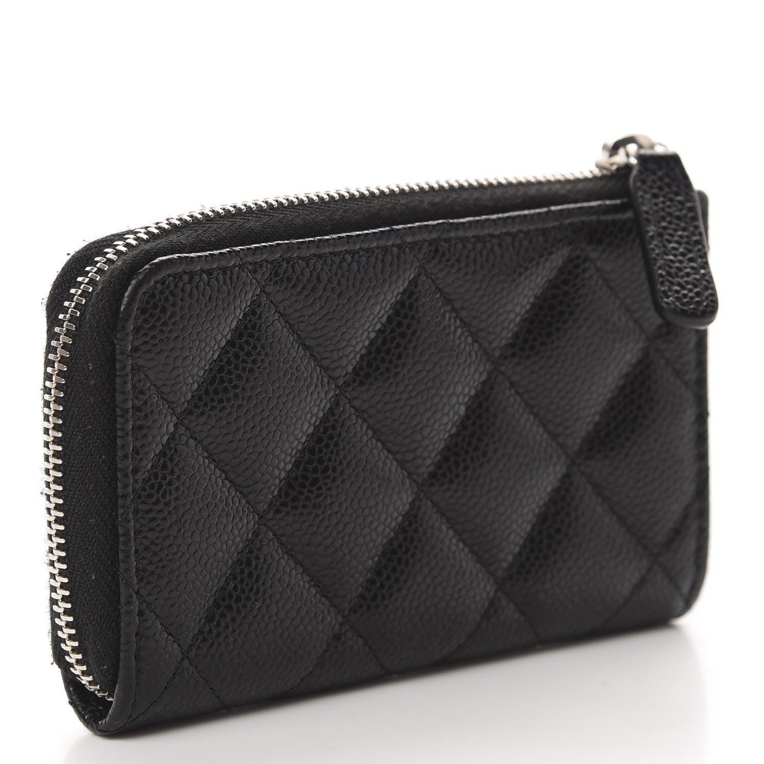 Chanel Caviar Quilted Zipped Key Holder Case Black 3 of 7