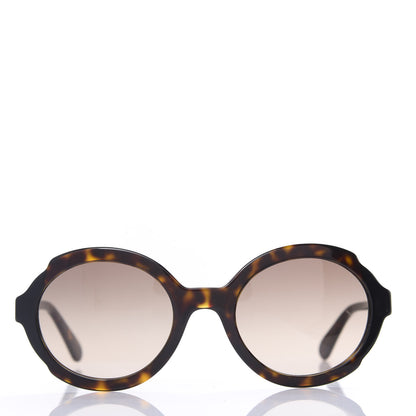 Prada Acetate Round Sunglasses SPR17U Tortoise 2 of 7