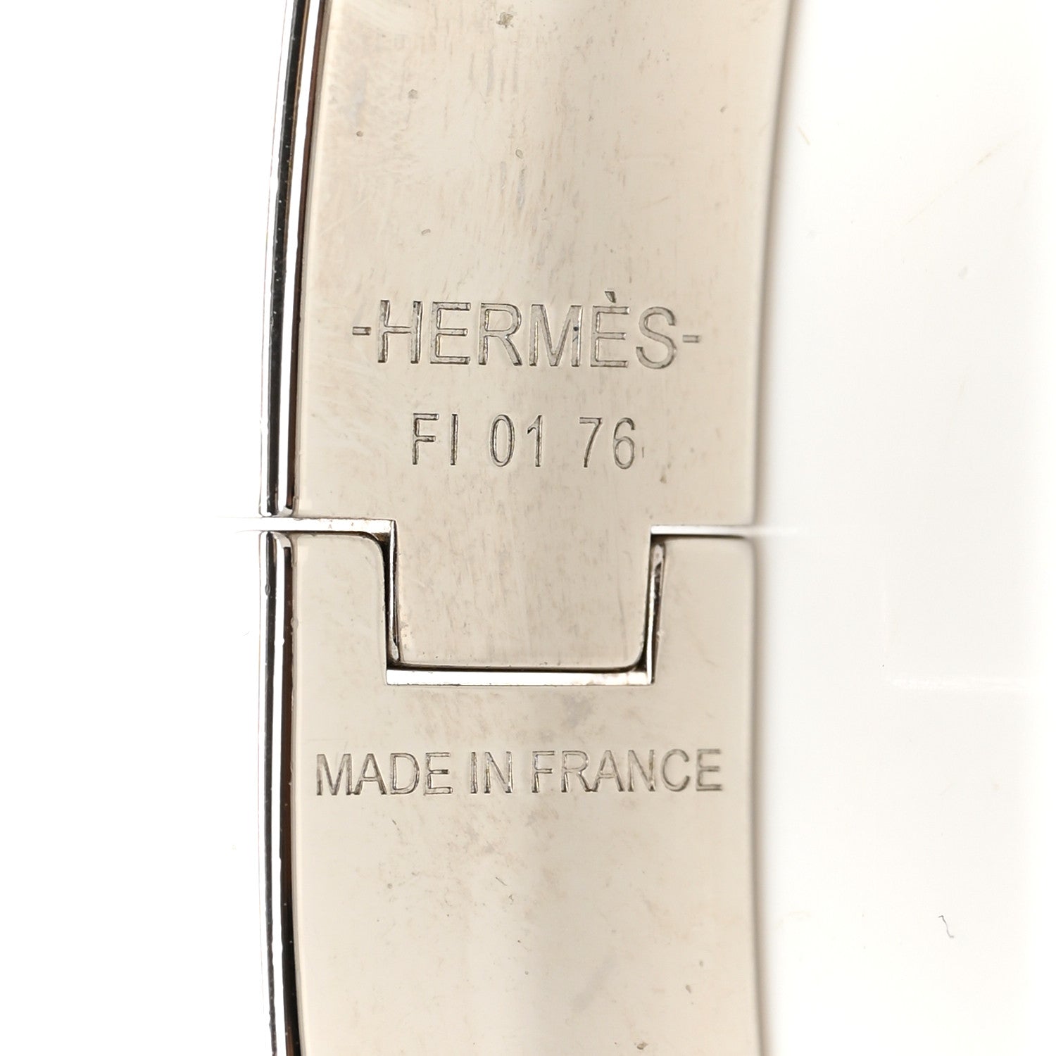 Hermes Matte Enamel Narrow Clic Clac HH Bracelet Bleu Biarritz 4 of 4
