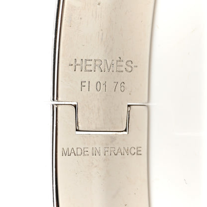 Hermes Matte Enamel Narrow Clic Clac HH Bracelet Bleu Biarritz 4 of 4