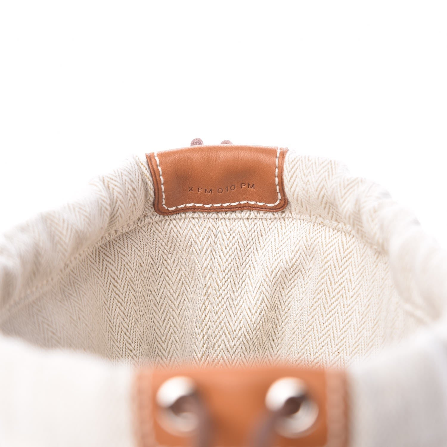 Hermes Canvas Barenia Fourbi 20 PM Pouch Naturel Fauve 7 of 8