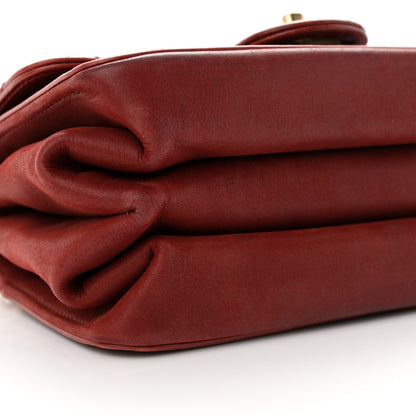 Chanel Iridescent Calfskin Quilted Mini Straight Lined Flap Red 9 of 14