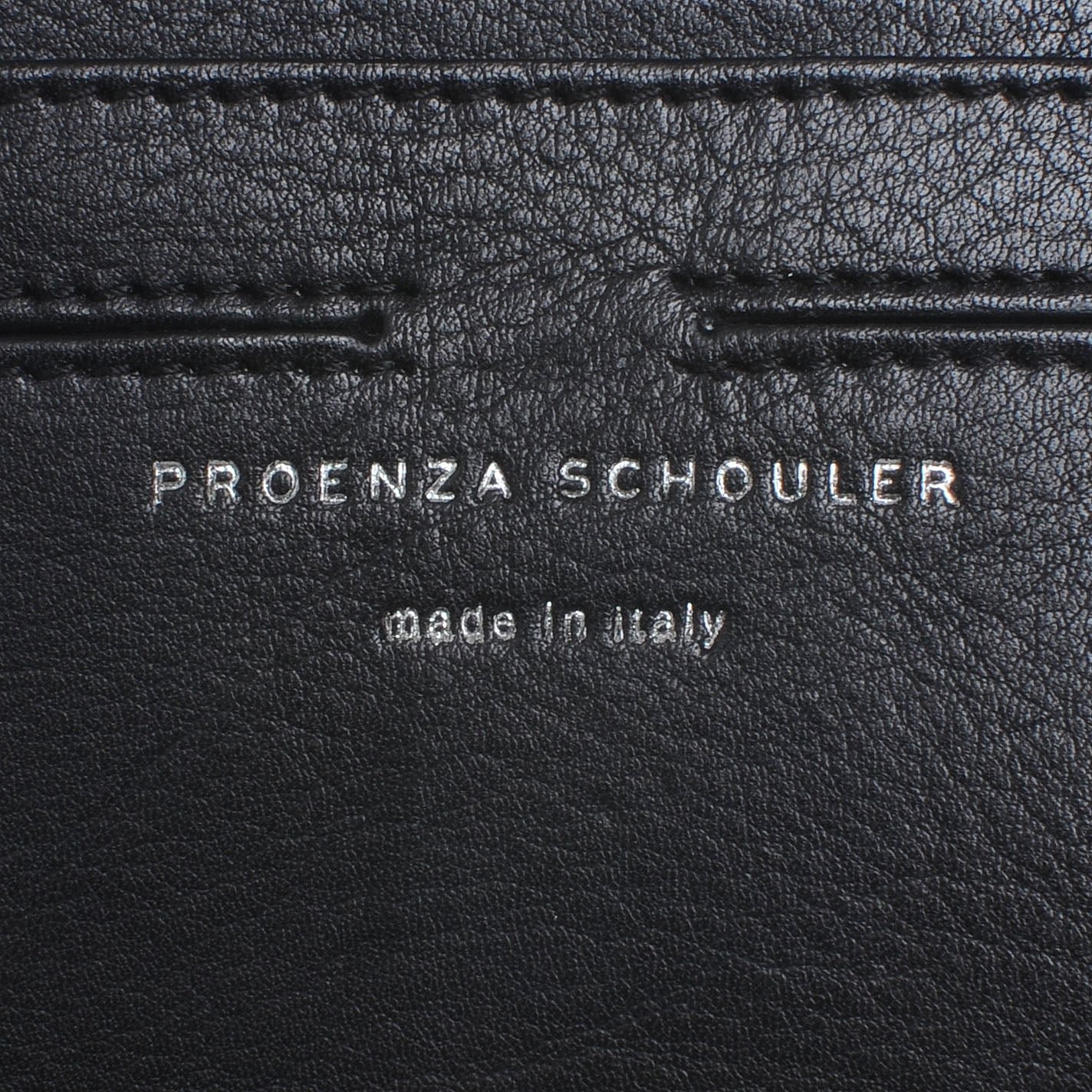 Proenza Schouler Textured Leather PS11 Wristlet Clutch Black 6 of 8