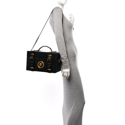 Versace Calfskin Medusa Vanity Train Case Black 3 of 10