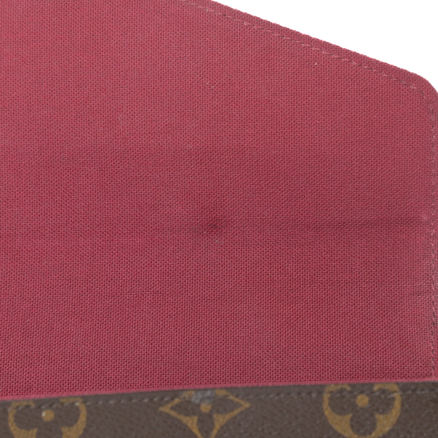 Monogram Pochette Felicie Chain Wallet Fuchsia