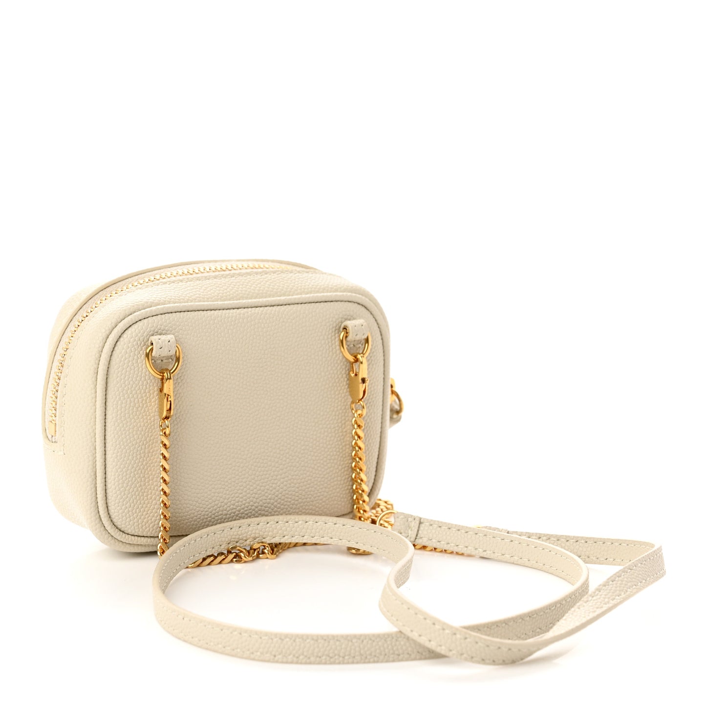 Grain De Poudre Matelasse Monogram Baby Lou Camera Bag Crema Soft