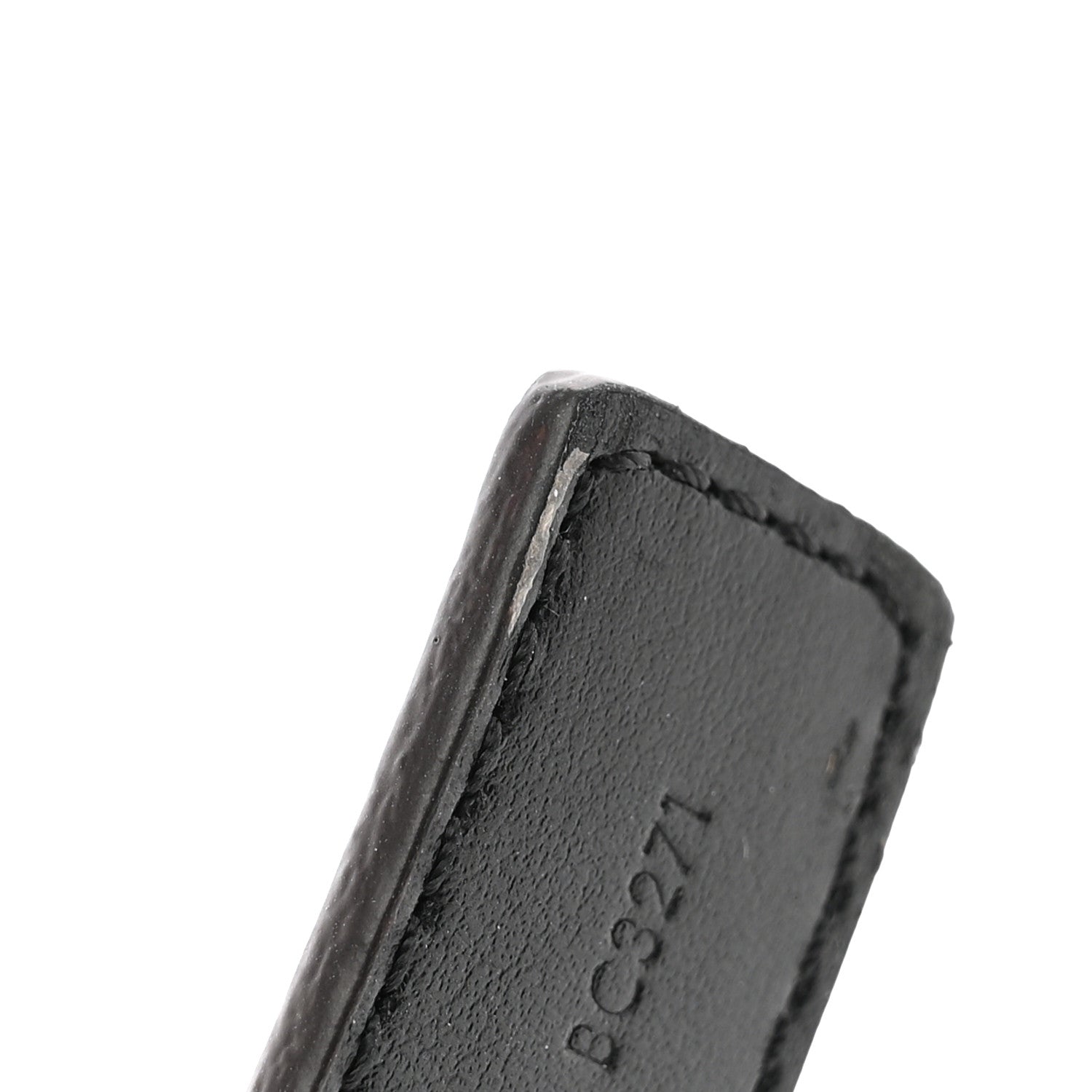 Louis Vuitton LOUIS VUITTON Mini Damier Ebene 25mm LV Initiales Belt 80 32 6 of 7
