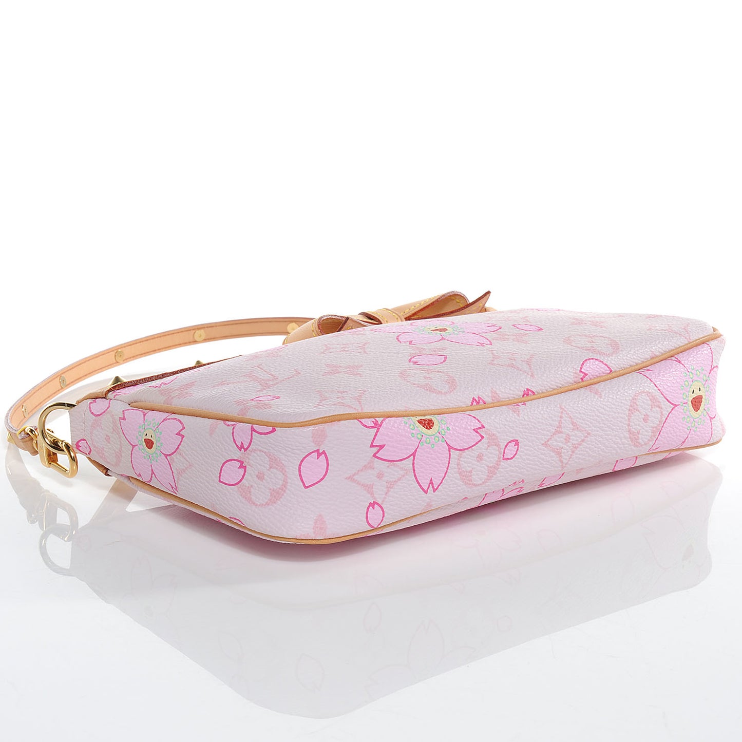 Monogram Cherry Blossom Pochette Accessories Pink