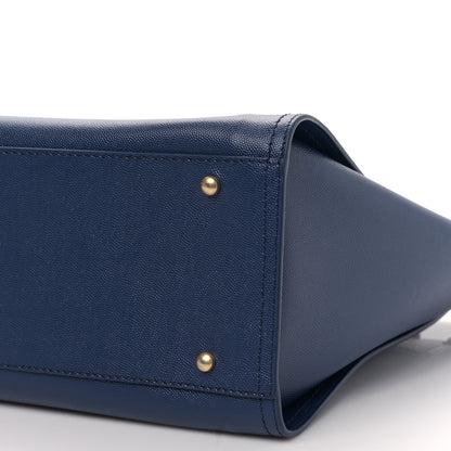 Chanel Caviar Small Studded Deauville Tote Navy 9 of 9
